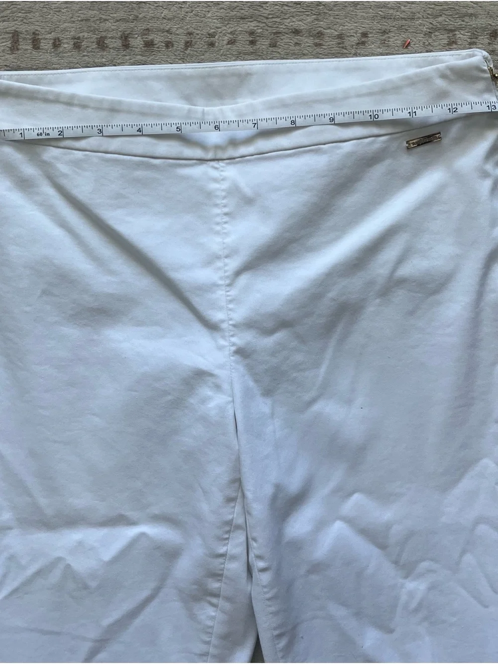 Tory Burch White Straight-Leg Pants size 0